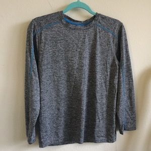 Boys gray/blue shirt, size 14/16